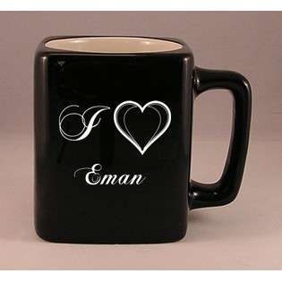 Laser Engraved Coffee Mug with I Love Eman  SHOPZEUS For the Home 