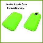 ipod touch leather case green  