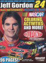 NASCAR JEFF GORDON Coloring Book Stickers CDRom & MORE  