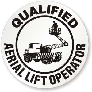  Qualified Aerial Lift Operator (with Symbol) Vinyl (3M 