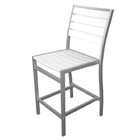   furnishings recycled european outdoor counter dining chair white
