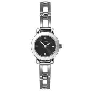 BRAND NEW GUESS BLACK FACE SILVER LADIES WATCH G55100L NEW IN BOX WITH 