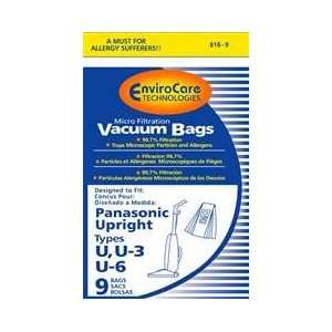  Panasonic Paper Bag U3/U6 9 Pack By Envirocare Replacement 