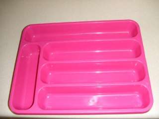 Pink Kitchen Cutlery Tray NEW Silverware, Flatware  