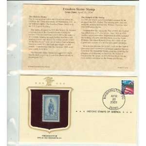  Historic Stamps of America Freedom Statue Stamp Issue Date 
