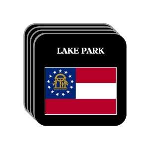  US State Flag   LAKE PARK, Georgia (GA) Set of 4 Mini 