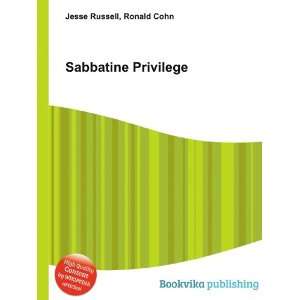  Sabbatine Privilege Ronald Cohn Jesse Russell Books