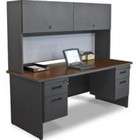 Desk Made With File Cabinets  