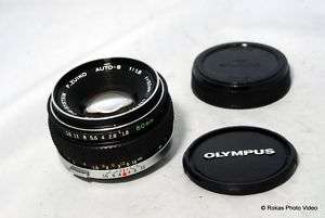 Olympus OM Zuiko 50mm f1.8 lens manual focus rated A  