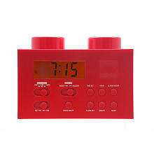 LEGO Alarm Clock Radio   Red   Digital Blue   
