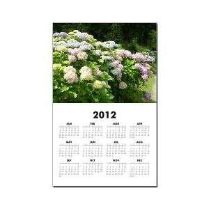  Flower 2012 One Page Wall Calendar 11x17 inch on Glossy 
