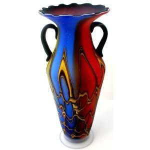   Extra Large Decorative Urn Style Vase   Multicolor