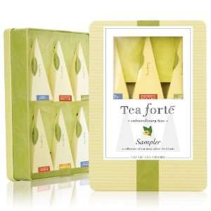 Tea Forte Medium Tin Sampler   Six Silken Pyramid Infusers  