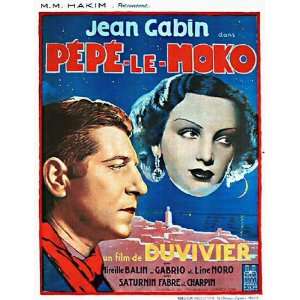 Pepe le Moko Movie Poster (11 x 17 Inches   28cm x 44cm) (1937 