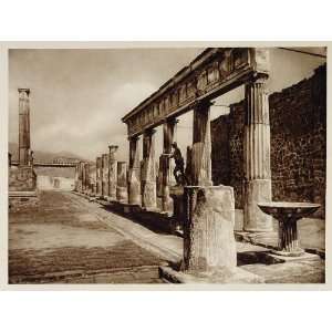  1925 Pompeii Pompei Ruins Tempio Temple of Apollo Italy 