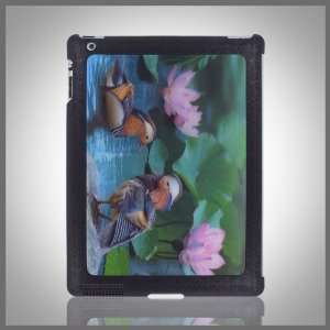   Ducks Birds Lily Pond 3D hologram case cover for Apple iPad 2