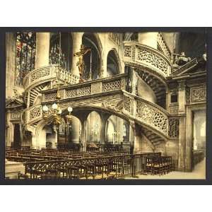   . Etienne du Mont, church interior,Paris,France,c1895