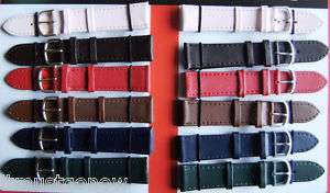 MENS/LADIES WATCH STRAP BANDS 18MM GENUINE LEATHER GLD  