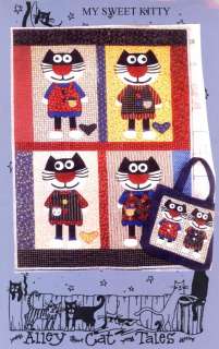 Alley Cat Tales Quilt & Tote Pattern   My Sweet Kitty  