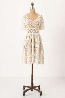 Anthropologie   Hand Crocheted Mini Dress  