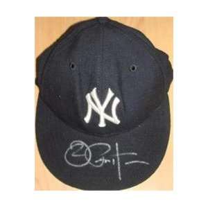   autographed New York Yankees baseball cap hat 