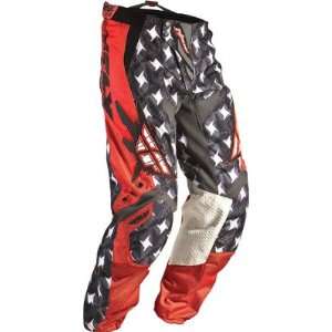  Fly Racing Kinetic Pants , Color Red/Gray, Size 28 364 