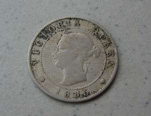 Jamaica 1/2, Half Penny OLD Rare Coin 1885  