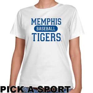 Memphis Tiger Attire  Memphis Tigers Ladies White Custom Sport 