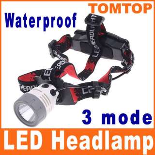 Waterproof 3 mode Cree Q5 LED Headlamp Camping Headlight  