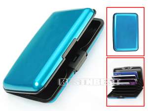 New Business Name ID Credit Card Wallet Holder Aluminum Metal Case Box 