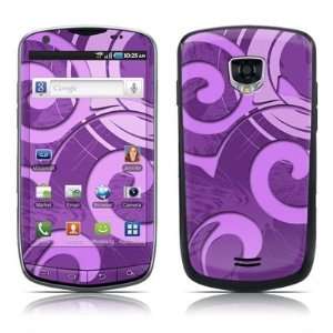 Purple Swirl Design Protective Skin Decal Sticker for Samsung Droid 