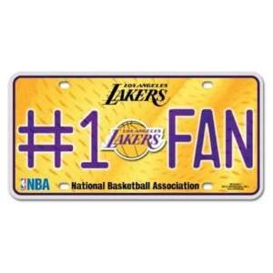 LOS ANGELES LAKERS Collectible License Plate  