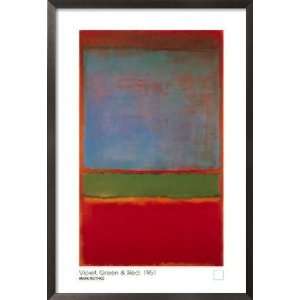   And Red 1951, Pre made Frame by Mark Rothko, 22x32