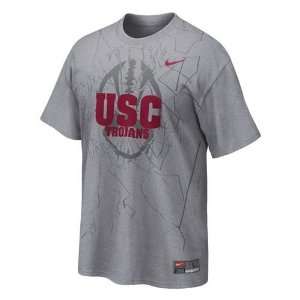  USC Trojans NCAA Practice T Shirt (Gray) Sports 