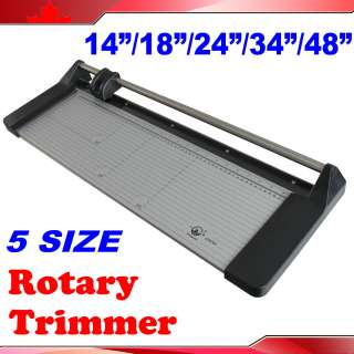    34 48Manual Portable Sharp Rotary PVC Paper Trimmer Cutter  