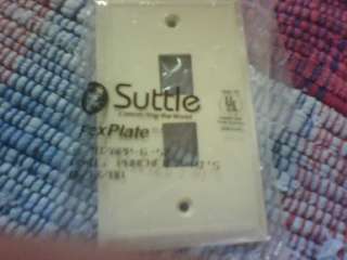 Suttle 2 Port Ivory Phone Jack Faceplate Lot of 2 New  