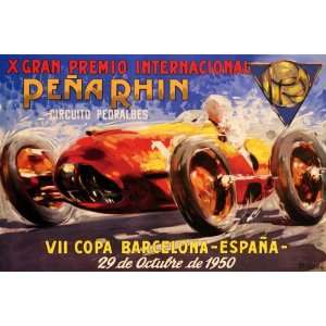  1950 GRAN PREMIO INTERNATIONAL PENA RHIN CAR RACE GRAND 