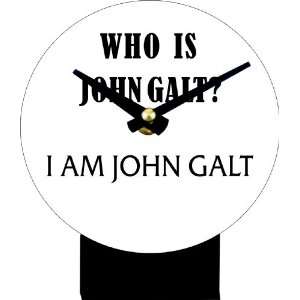  I am John Galt Desk Clock 