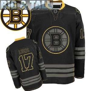  Bruins Authentic NHL Jerseys #17 Milan Lucic BLACK ICE Hockey Jersey 