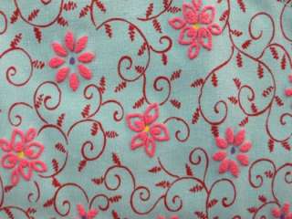 Betsey Johnson Blue Pink Floral Brocade Mini Skirt NWT L  