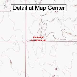 USGS Topographic Quadrangle Map   Kimball SE, Nebraska (Folded 