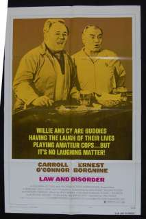 LAW AND DISORDER 74 Carroll OConnor, Ernest Borgnine ORIGINAL MOVIE 