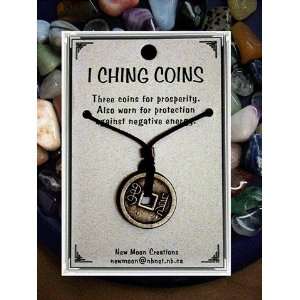  I Ching Coin for Good Luck with 30 Black Cord Everything 