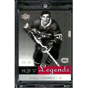 2001 /02 Upper Deck NHL Legends Hockey # 32 Serge Savard 