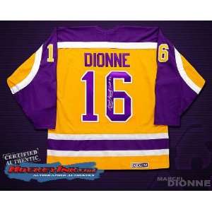 Signed Marcel Dionne Jersey   Los Angeles Kings Yellow   Autographed 