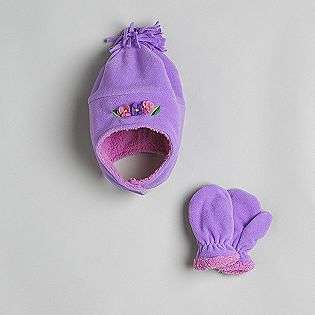 Infant and Toddler Girls Fleece Hat and Mittens Set  Toby N.Y.C. Baby 