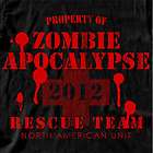 2012 ZOMBIE APOCALYPSE RESCUE TEAM ~ T SHIRT dead tee shirt for 