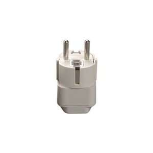   Grounded Adaptor Plug Universal to Continental Europe Electronics