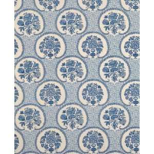  Persian Garden Cotton Print   Blue Indoor Multipurpose Fabric 
