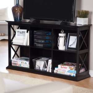  Finley Home The Hampton TV Console   Black Electronics